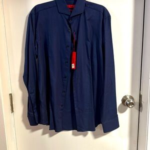 Brand new stunning, navy blue dresser never worn  regular fit size